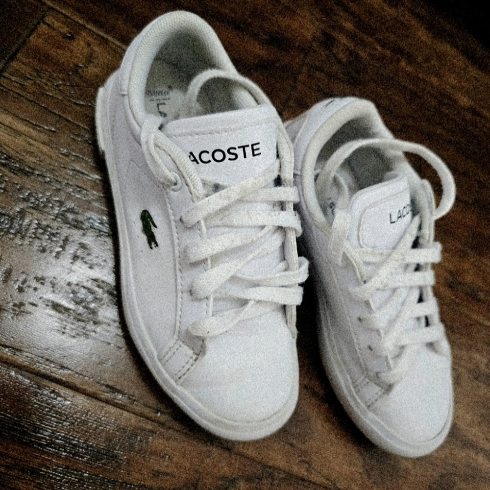 Lacoste Kids Classic White Sneakers